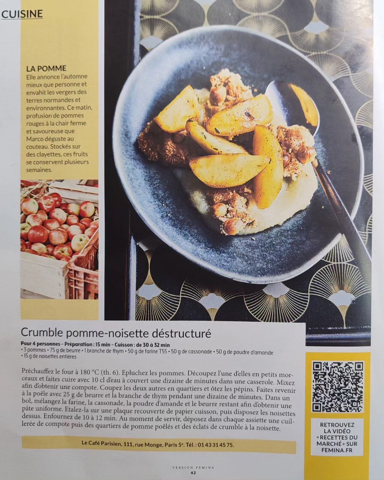 Recette du marché