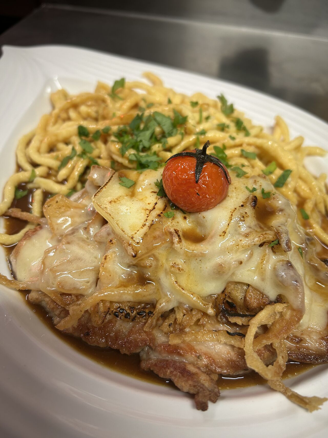 Schnitzel Art des Hauses