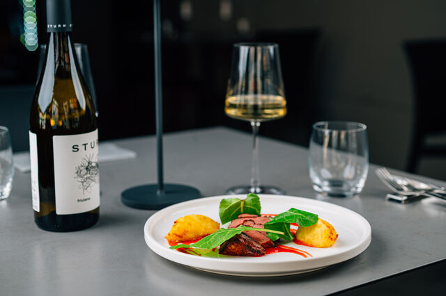 PETTO D’ANATRA
salsina ai lamponi e patate schiacciate