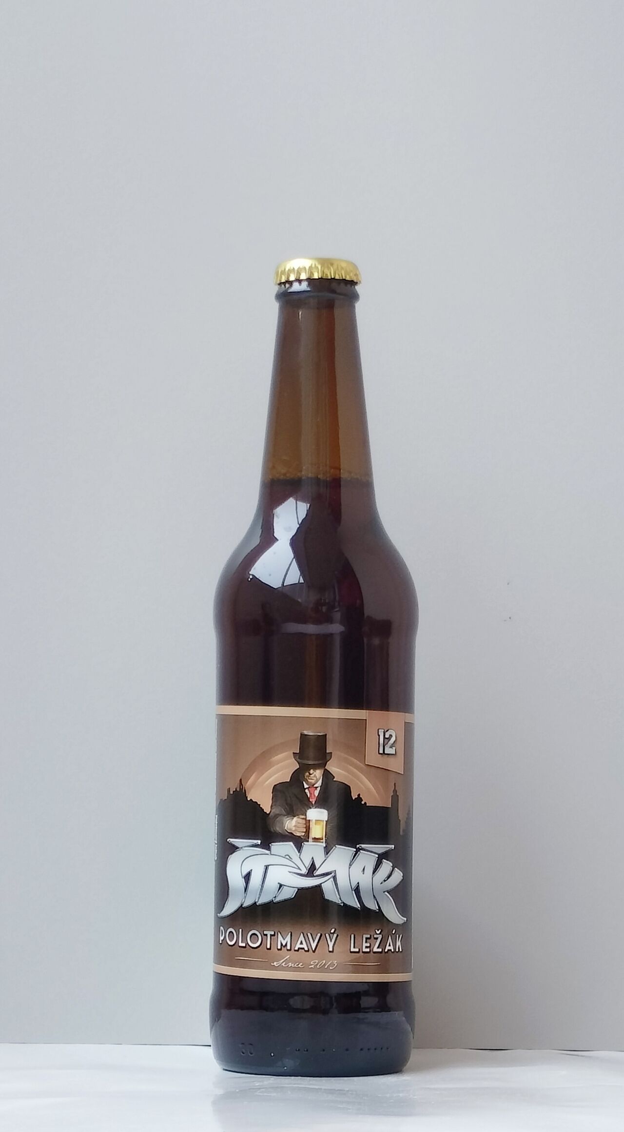 Brumel 12 polotmavý ležiak alk 4,8%