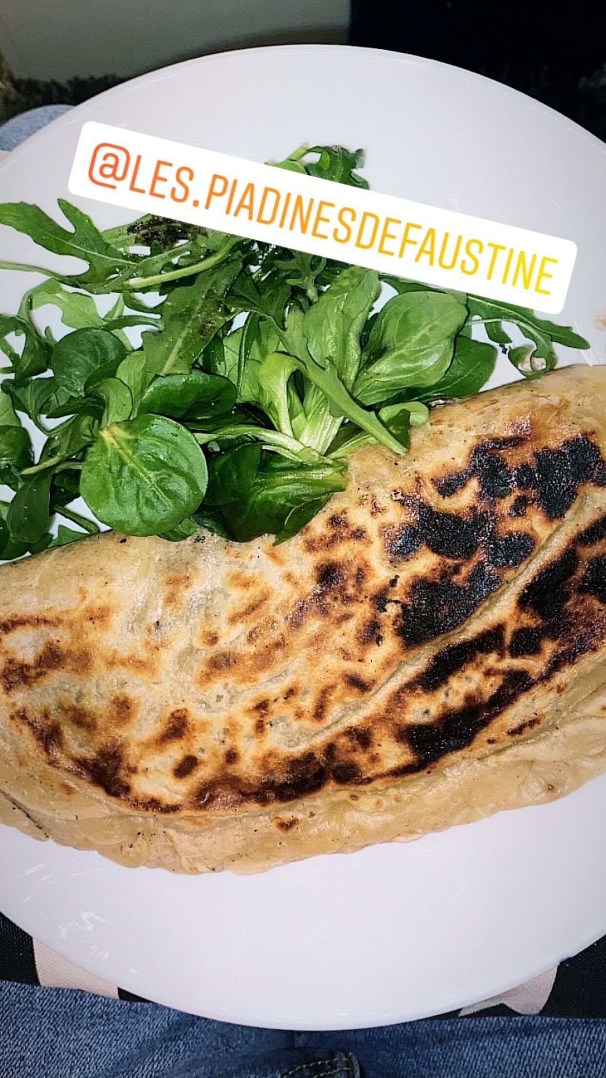 Crescione mozzarella -hachis de bœuf - poulet -oignons - origan