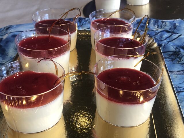 panna cotta basilic