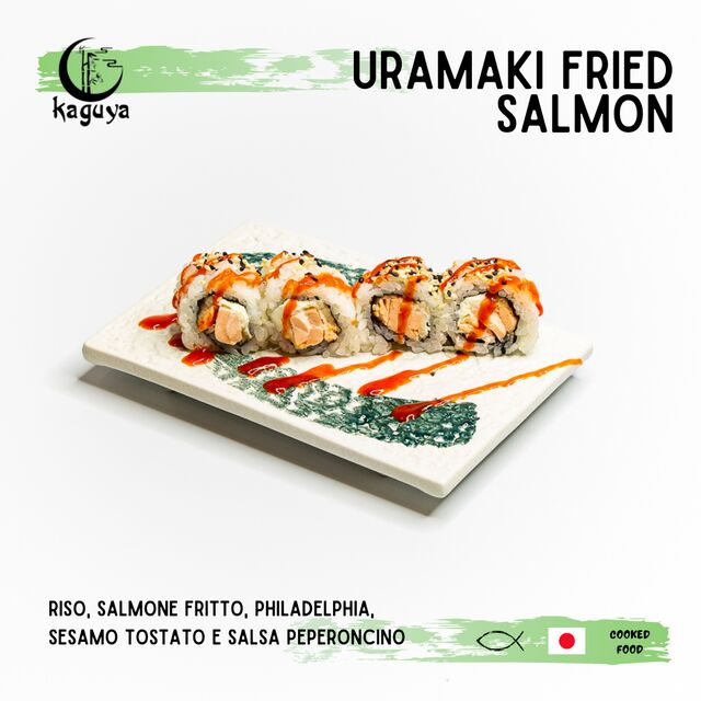 Uramaki fried salmon