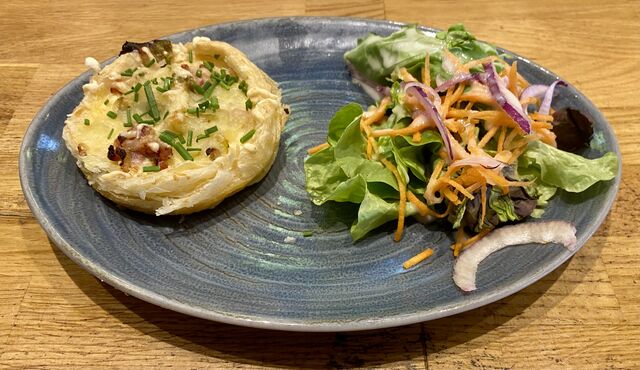 Quiche poireaux-lardons