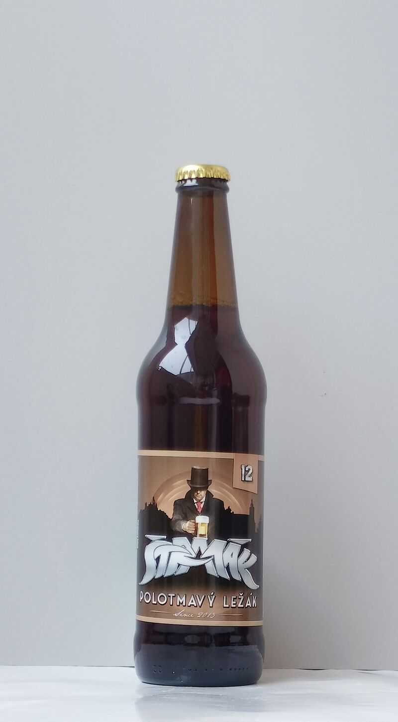 Brumel 12 polotmavý ležiak alk 4,8%