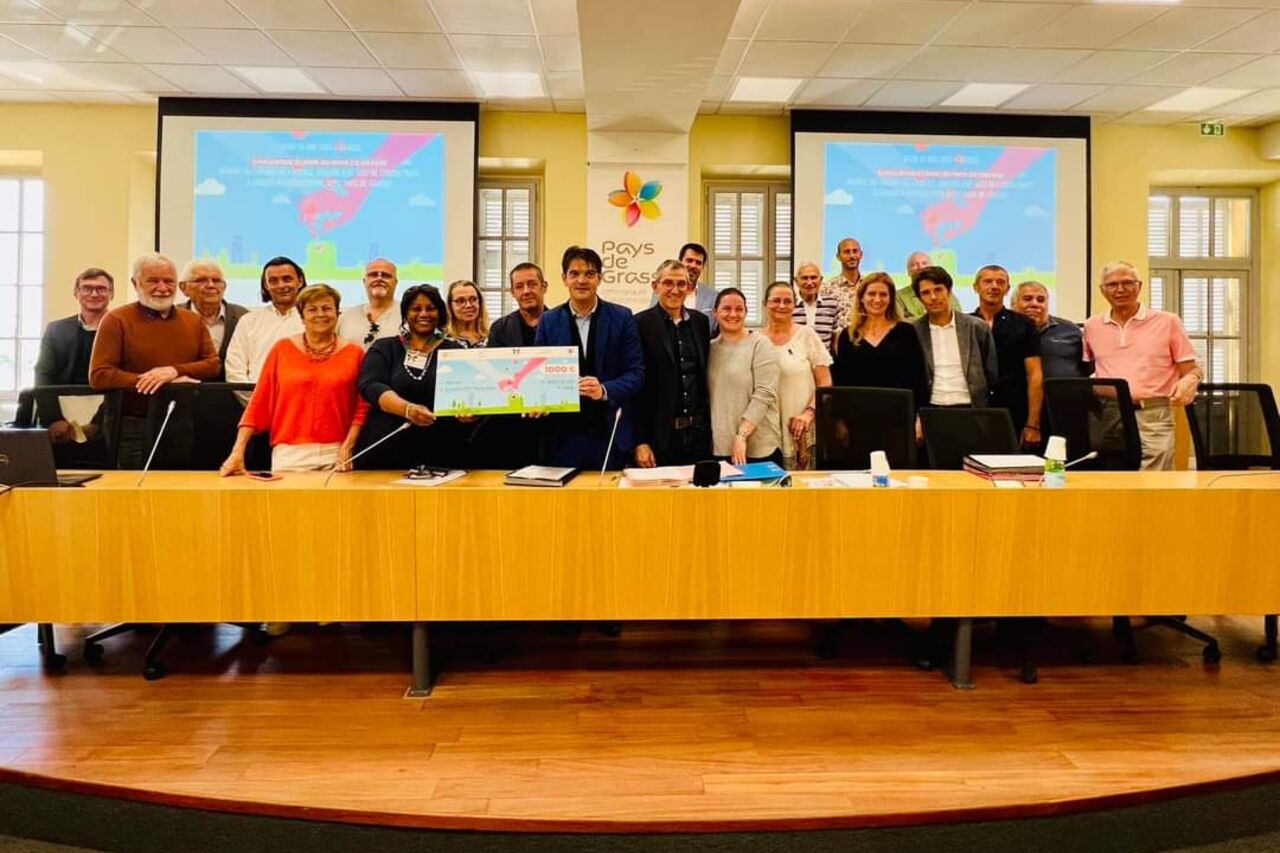 3ème Remise don de 1000 € AGEFIM via Cliiink/SEP'C à la C.A. Pays de Grasse le 25.05.2023