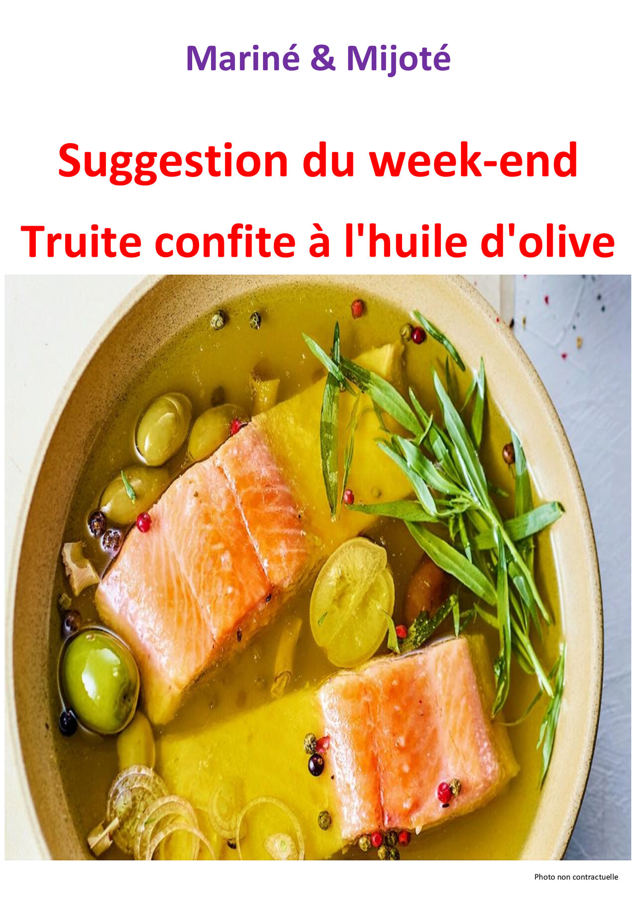 Suggestion du week-end 01 et 02 août 2026