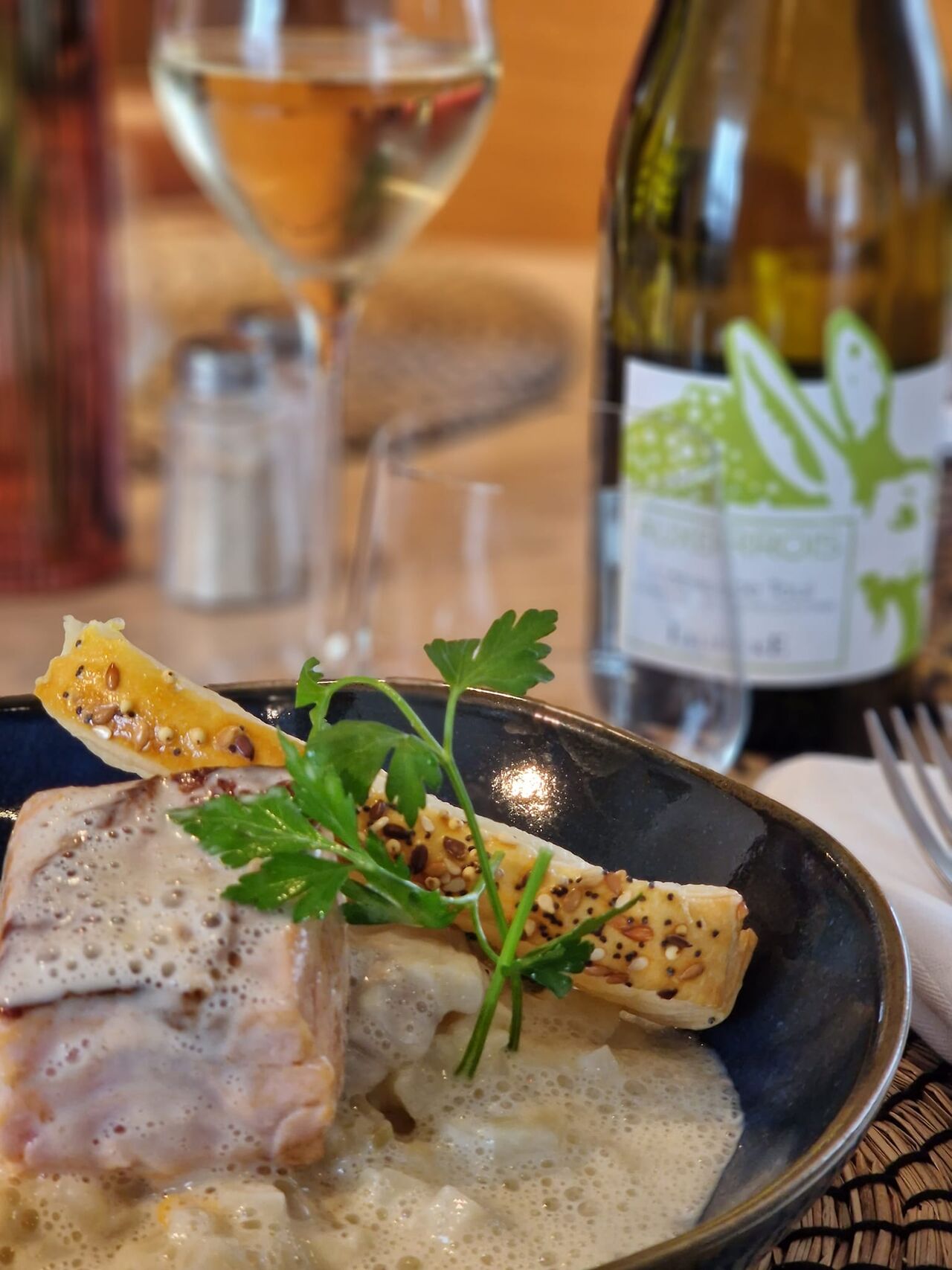 Exemple de plat du jour : Duo de poissons 