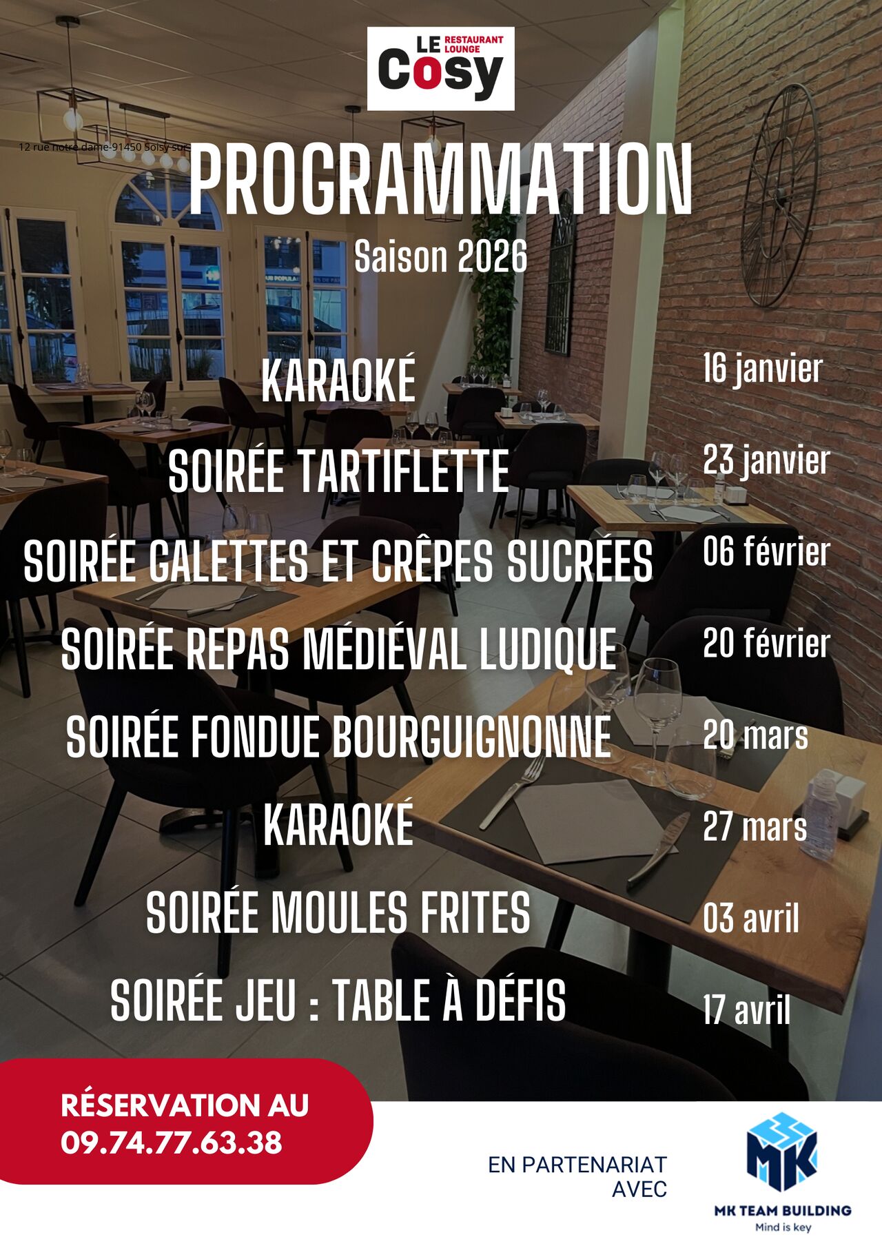 Les VENDREDIS au COSY