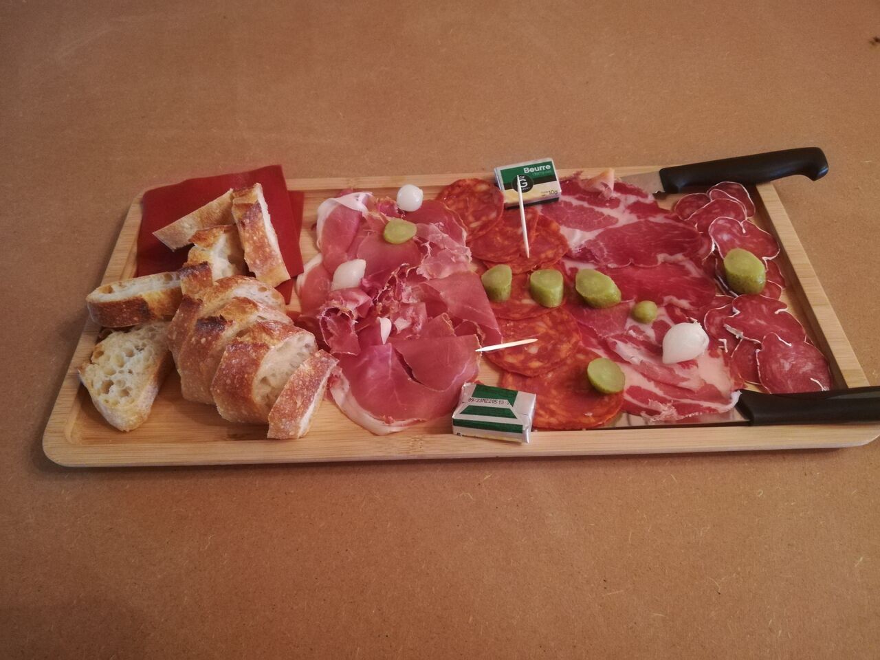 Planche de charcuterie