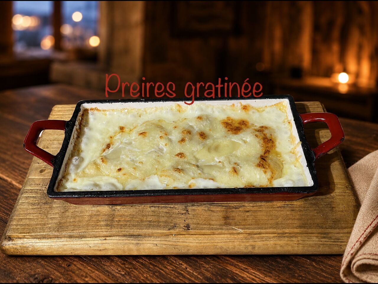 Preires gratinée 