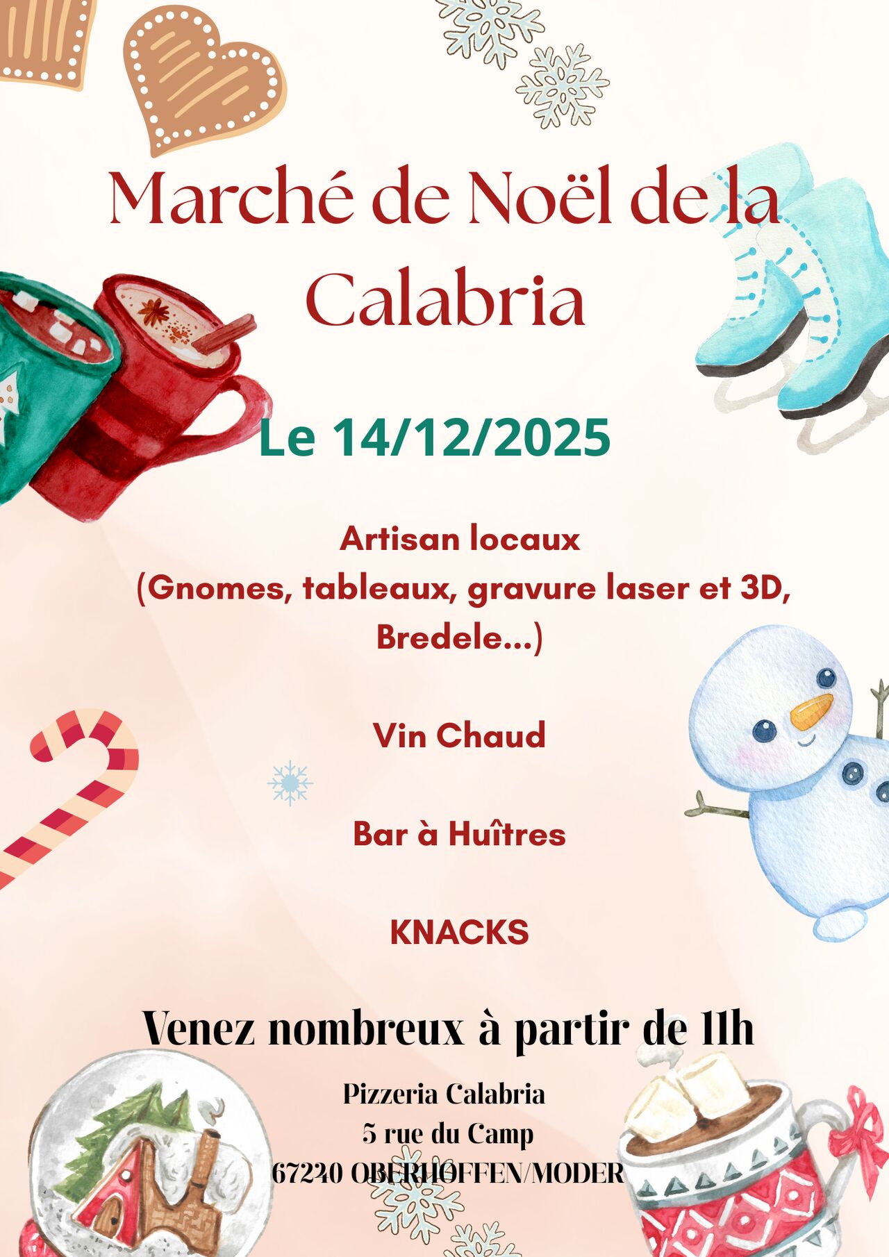 Marché de Noel dimanche 14 décembre