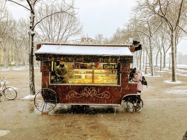 Même l'hiver nous vous servons nos fabuleuses crêpes!