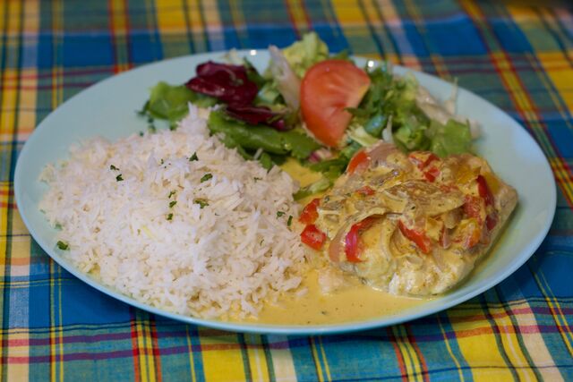 Poisson vapeur sauce Curry