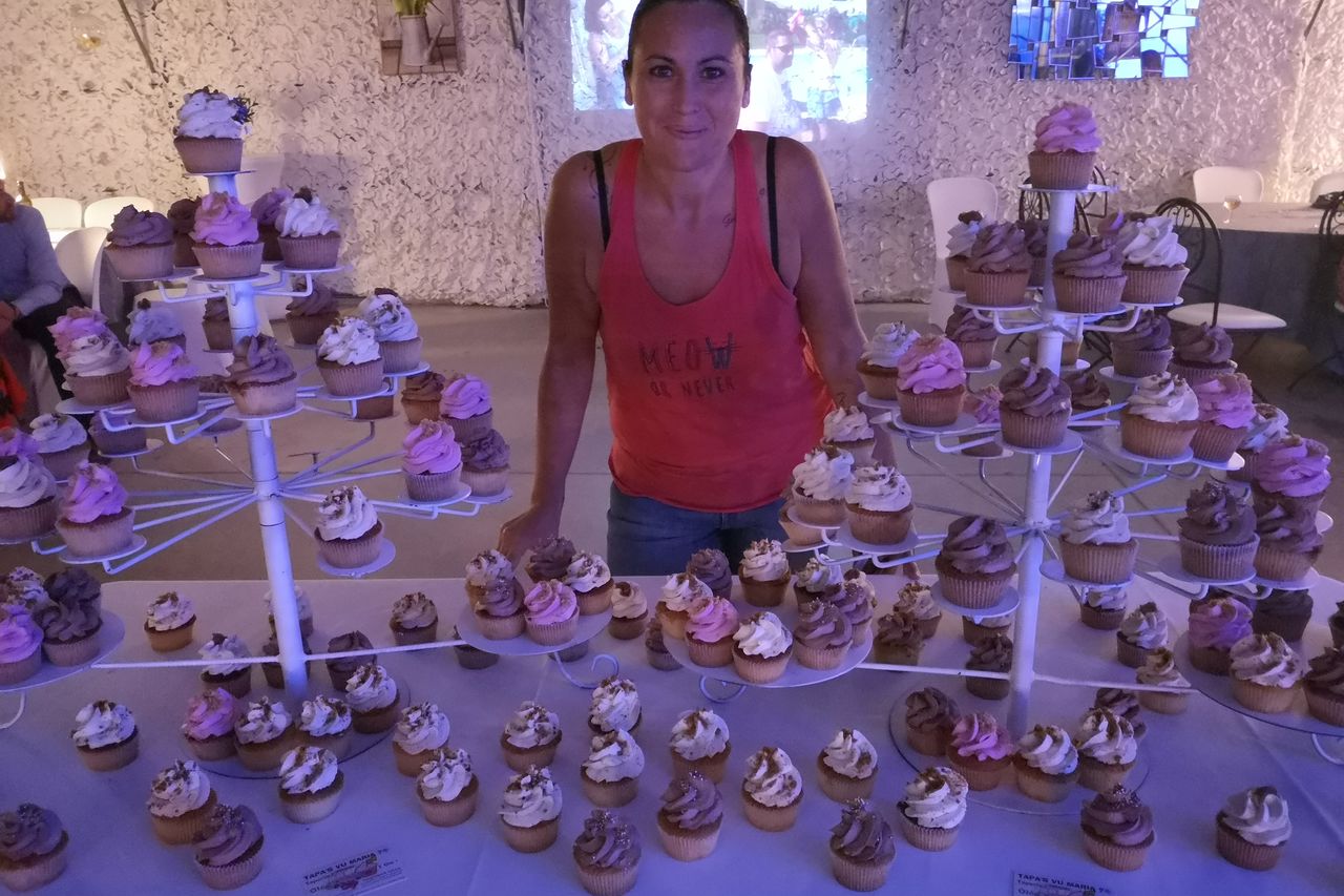 Une montagne de cupcakes