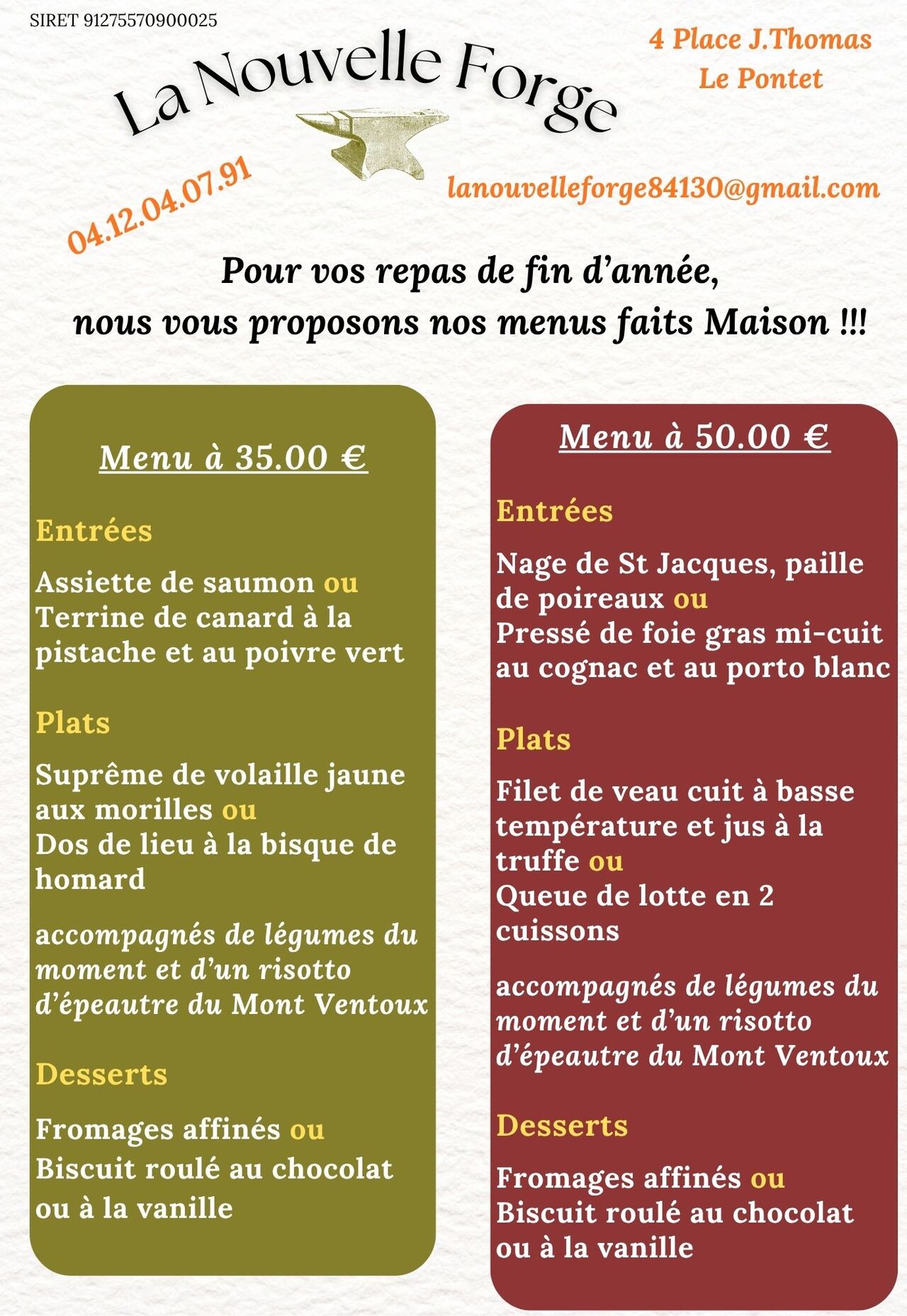 Repas de fin d'année