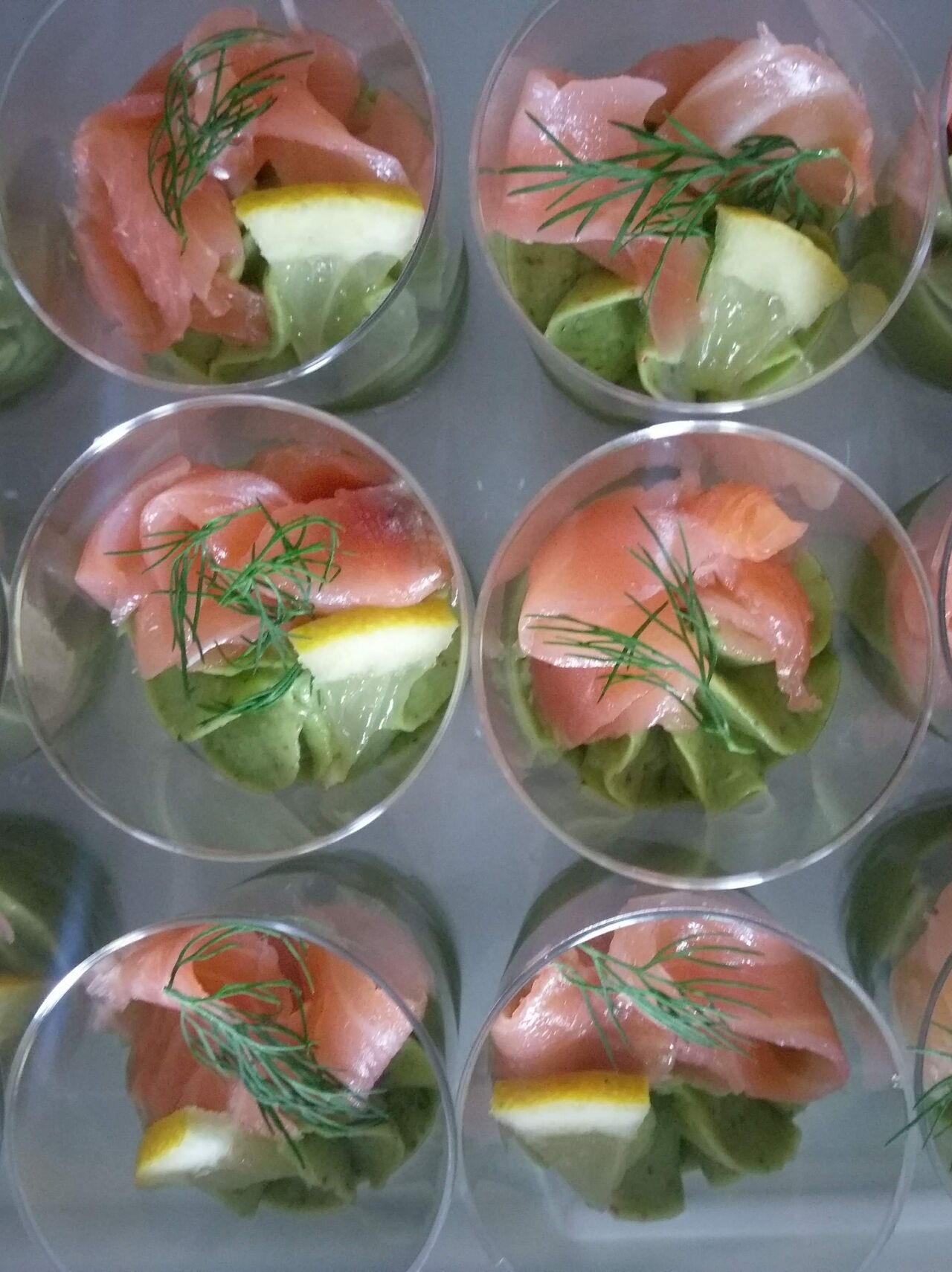 Verrine avocat saumon