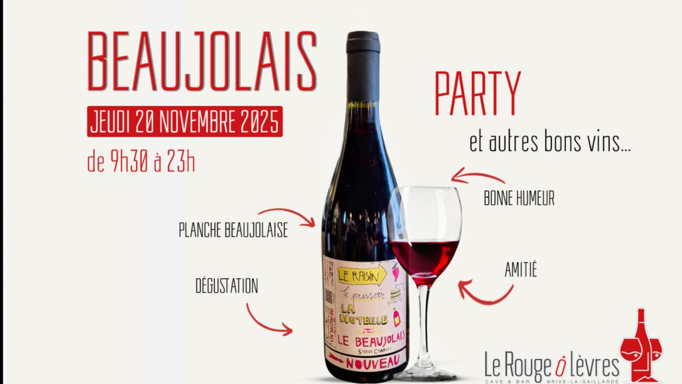 Jeudi 20 Novembre : Beaujolais Nouveau