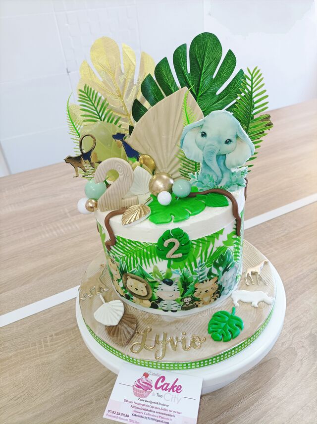 Gâteau thème Jungle 