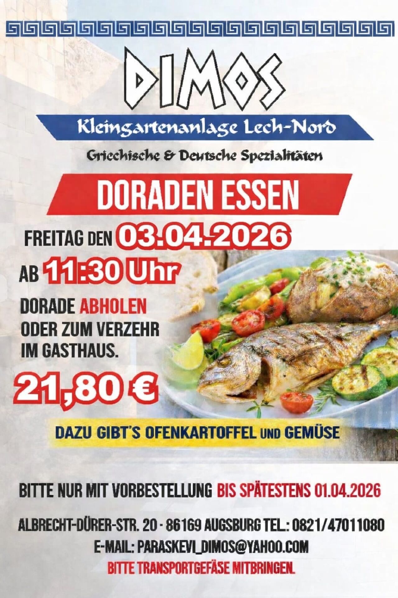 Karfreitag Fisch-Essen