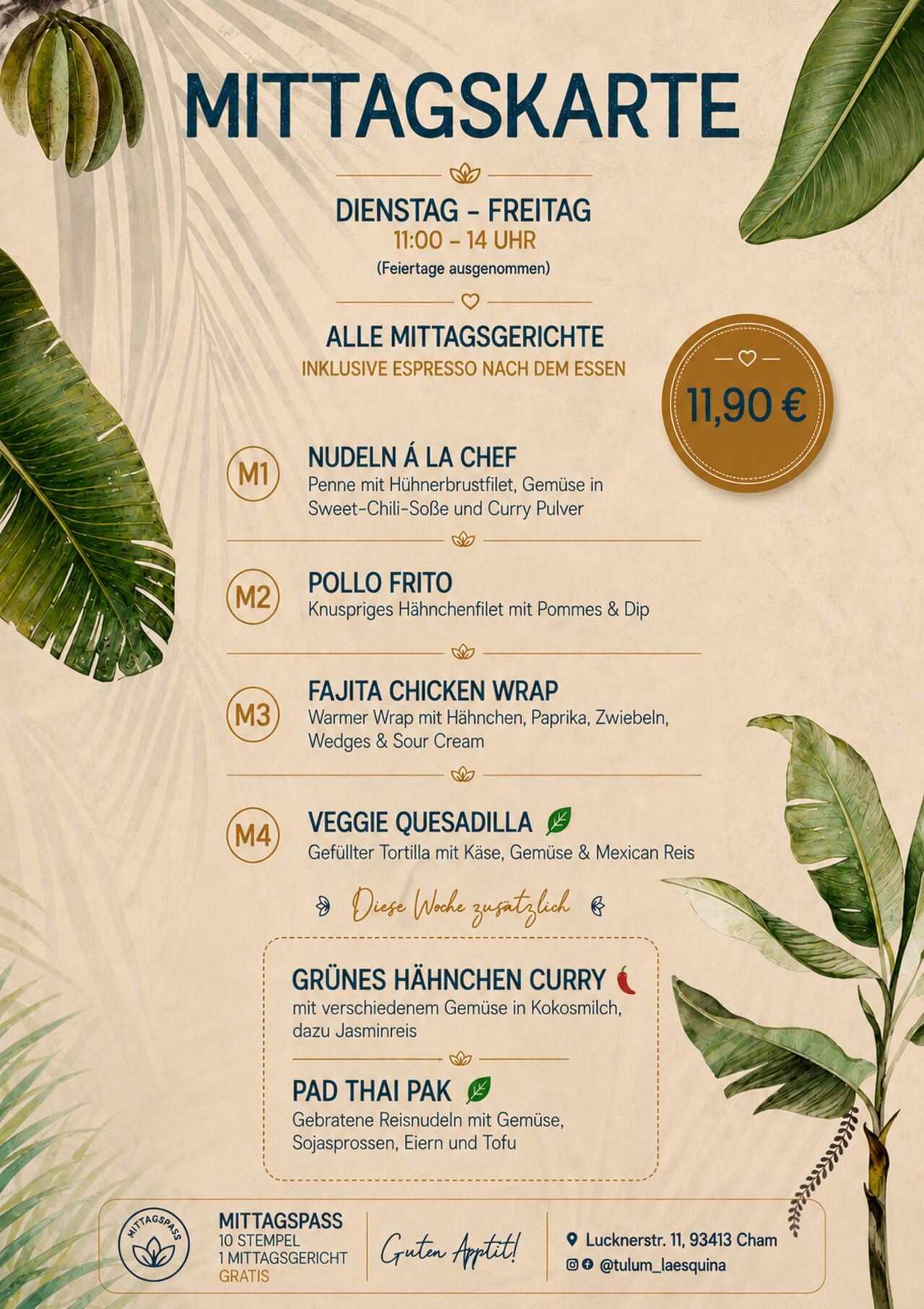 Mittagskarte