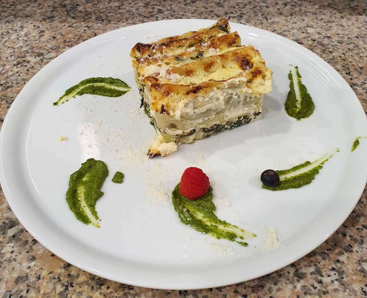 Nos cannellonis fourrés de ricotta fraiche et d'épinards 