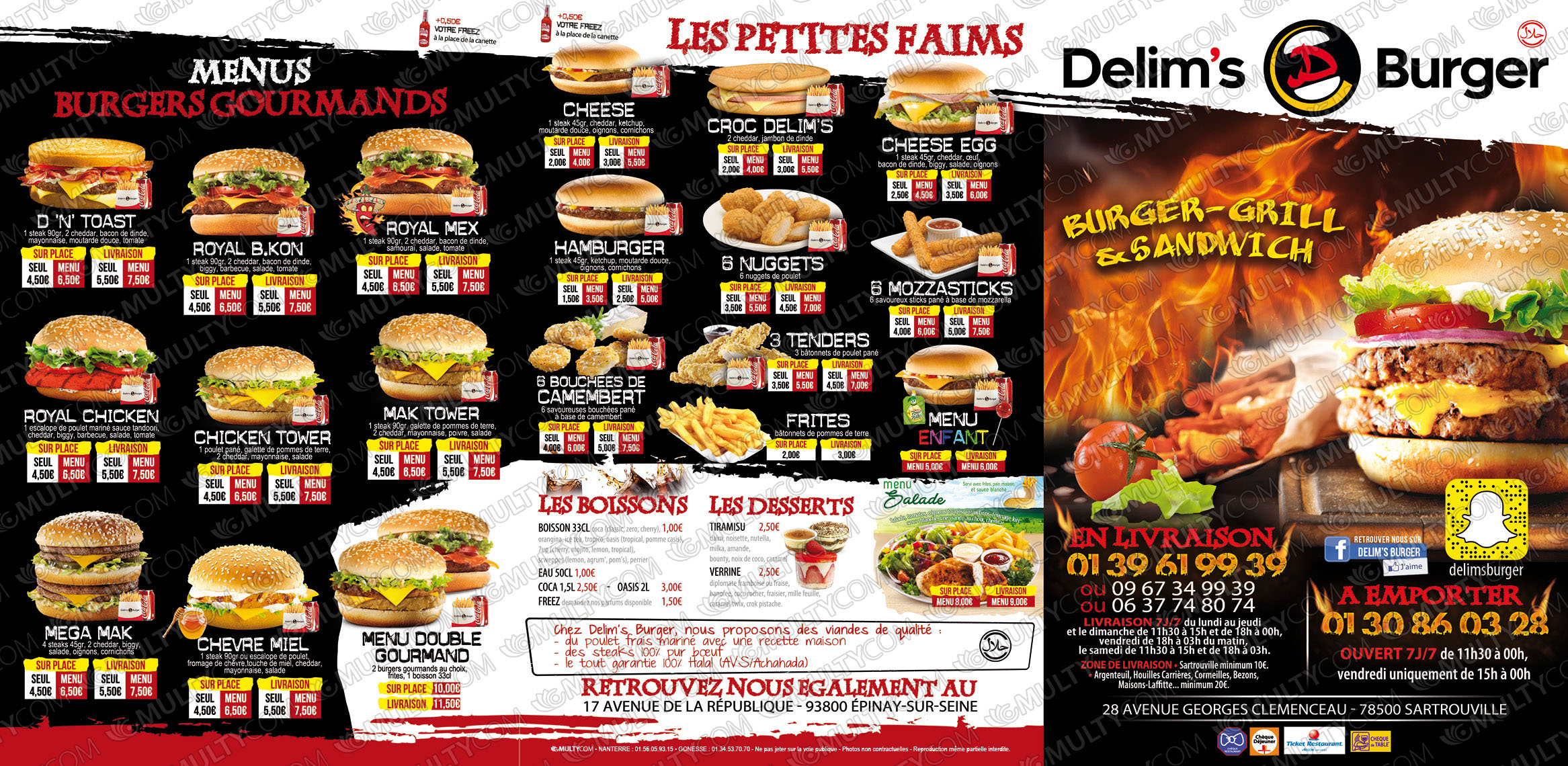 Le Delim'S Burger - Sartrouville | Diner près de moi ...