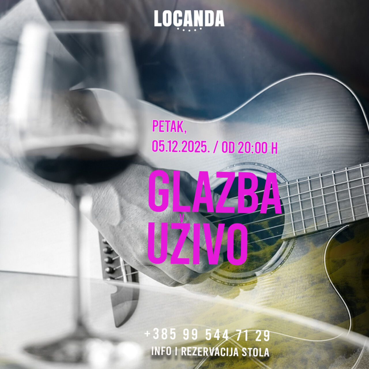 PETKOM - PETAK: Glazba uživo