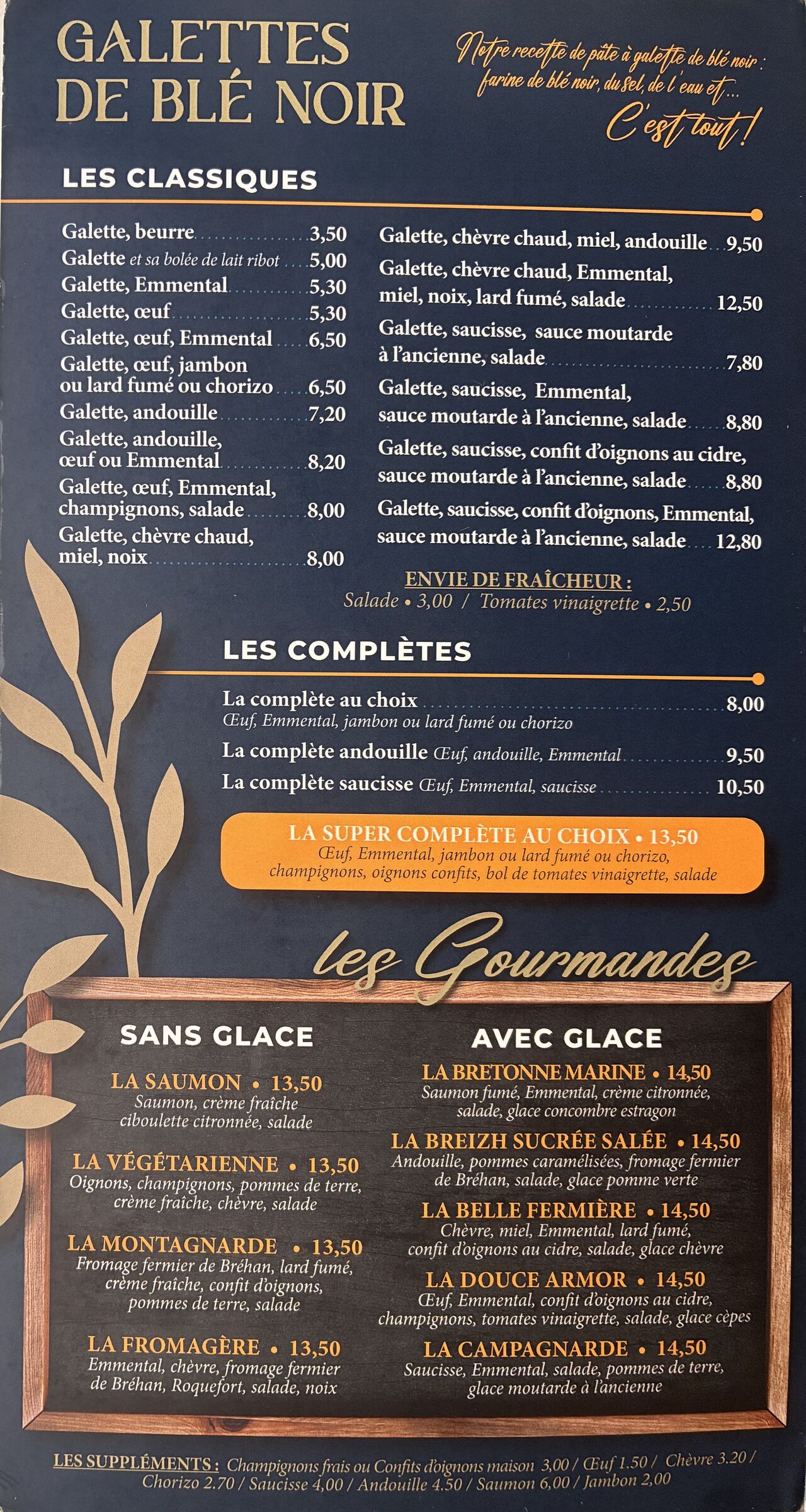 Nos galettes au blé noir