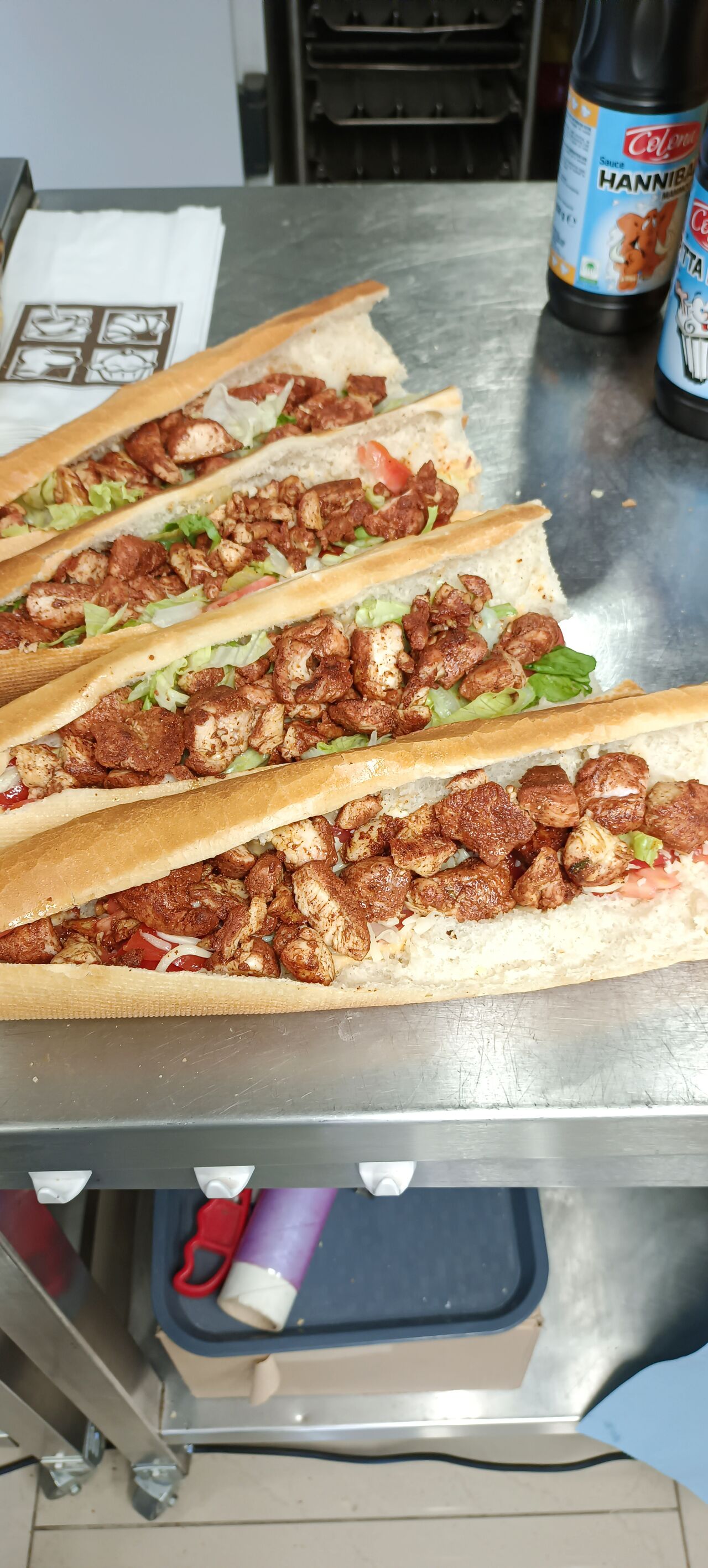 Sandwich brochettes maison