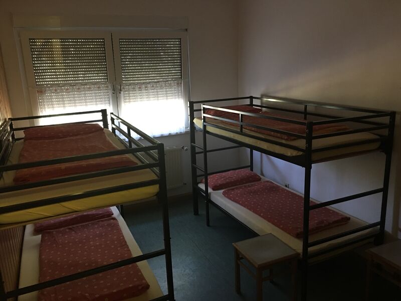 Schlafzimmer im Wanderheim an der Walthari-Klause