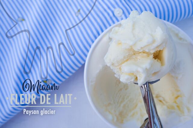 Crème glacée Fleur de lait au miel de Provence