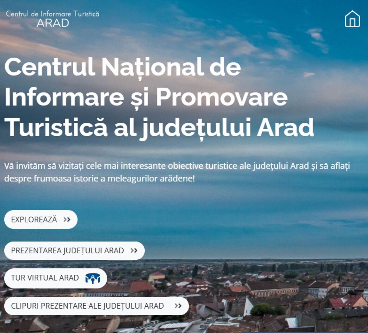 Suntem alături de Centrul Național de Informare și Promovare Turistică al județului Arad