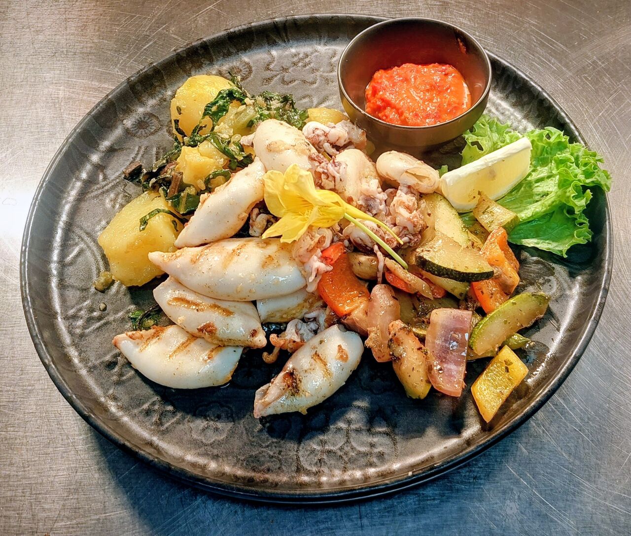 Gegrillte Calamari
