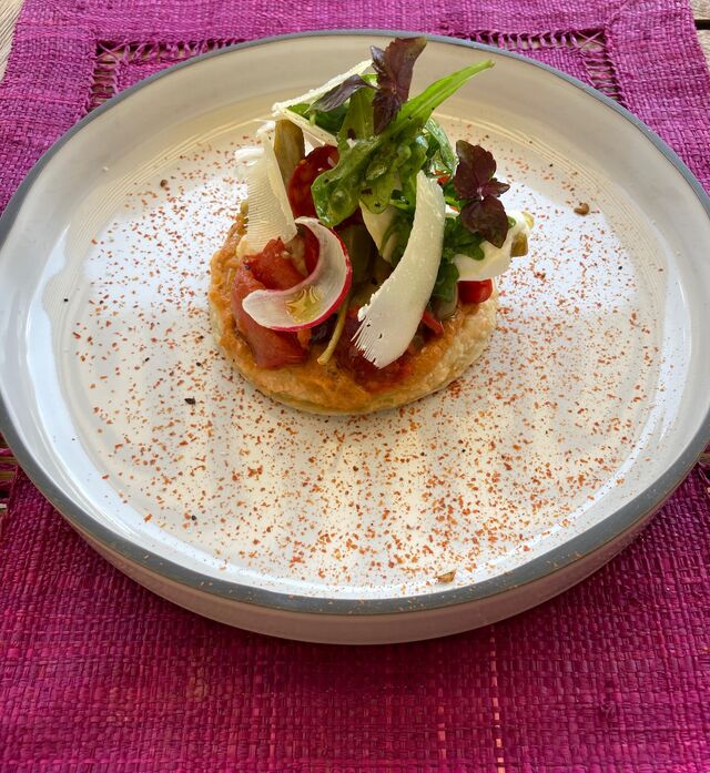 Tarte, langoustine et des parfums du soleil