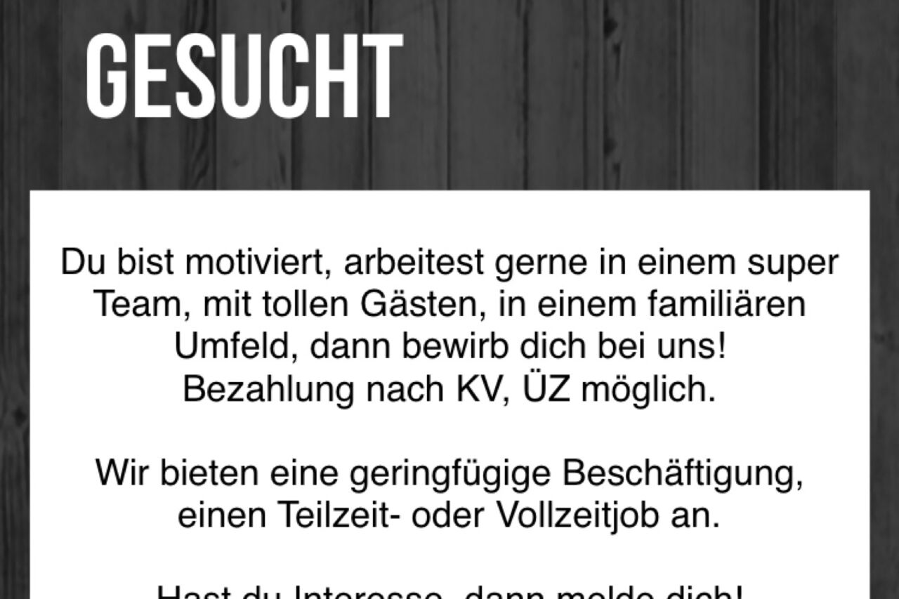 Kellner/in gesucht!