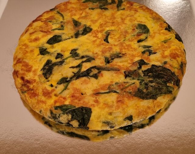 Tortilla mit Spinat