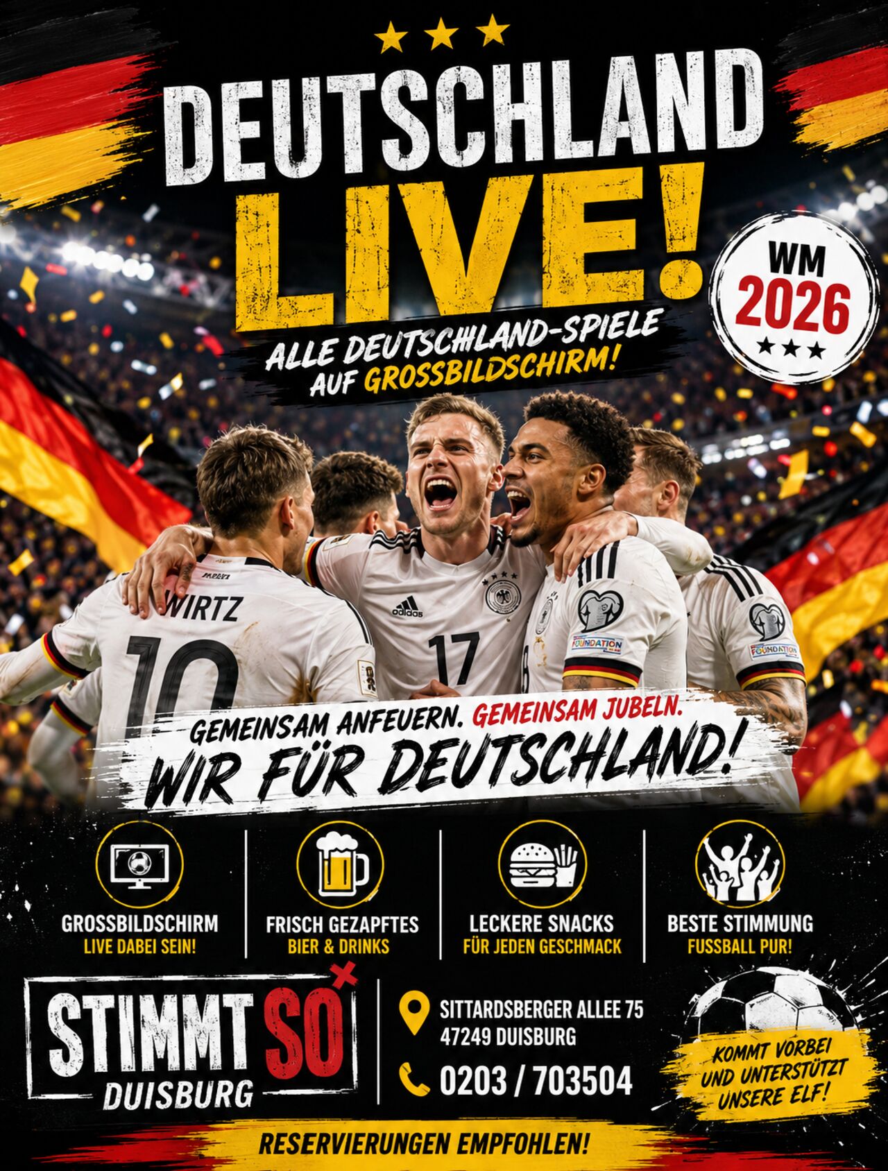 🇩🇪⚽ DEUTSCHLAND LIVE BEI UNS! ⚽🇩🇪
