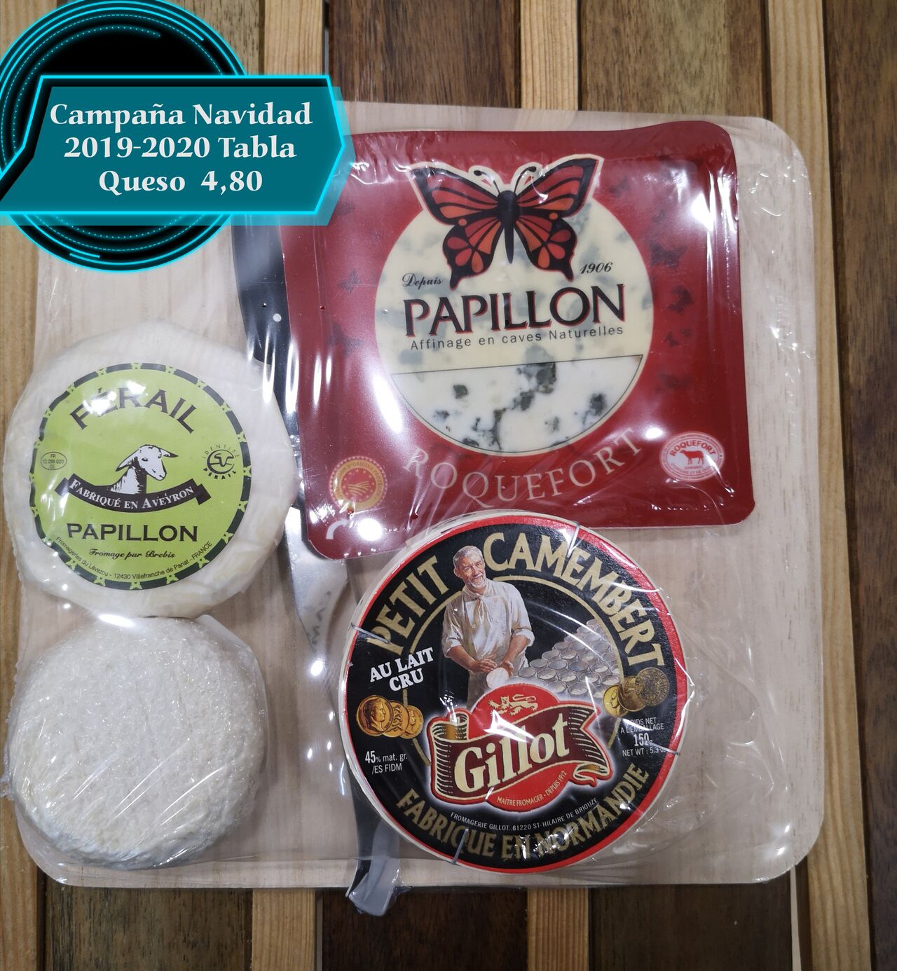 Tabla quesos franceses