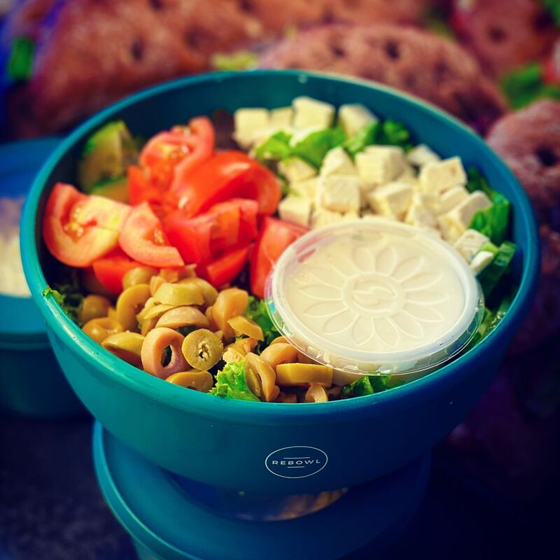 Salat im rebowl Schalen