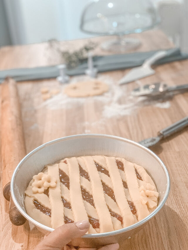 Tarte au chocolat noisette .