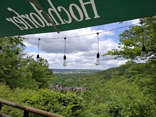 unsere Terasse mit tollem blick nach Herrenberg