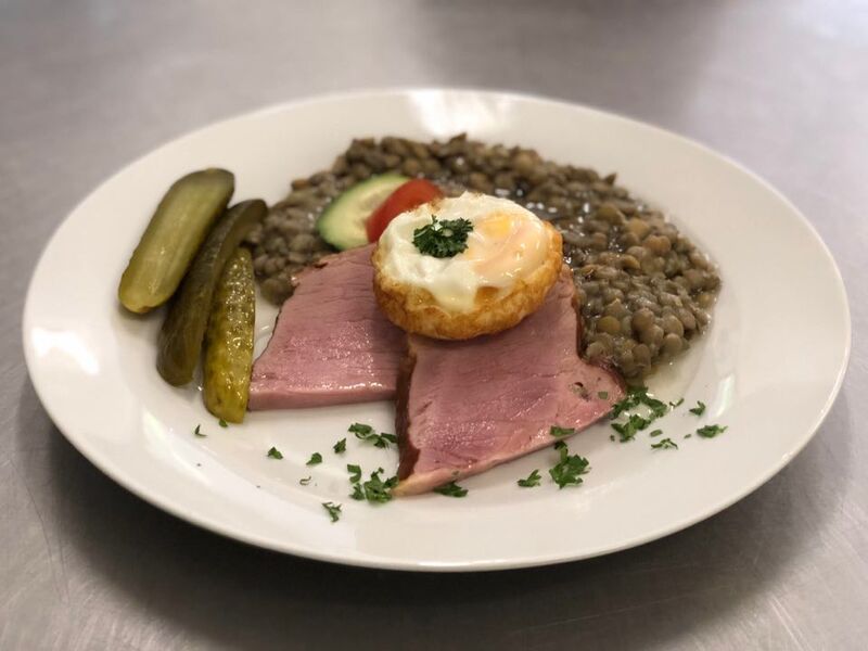 Čočka nakyselo s uzeným masem