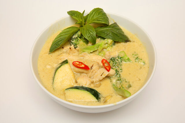 Kurczak w zielonym curry