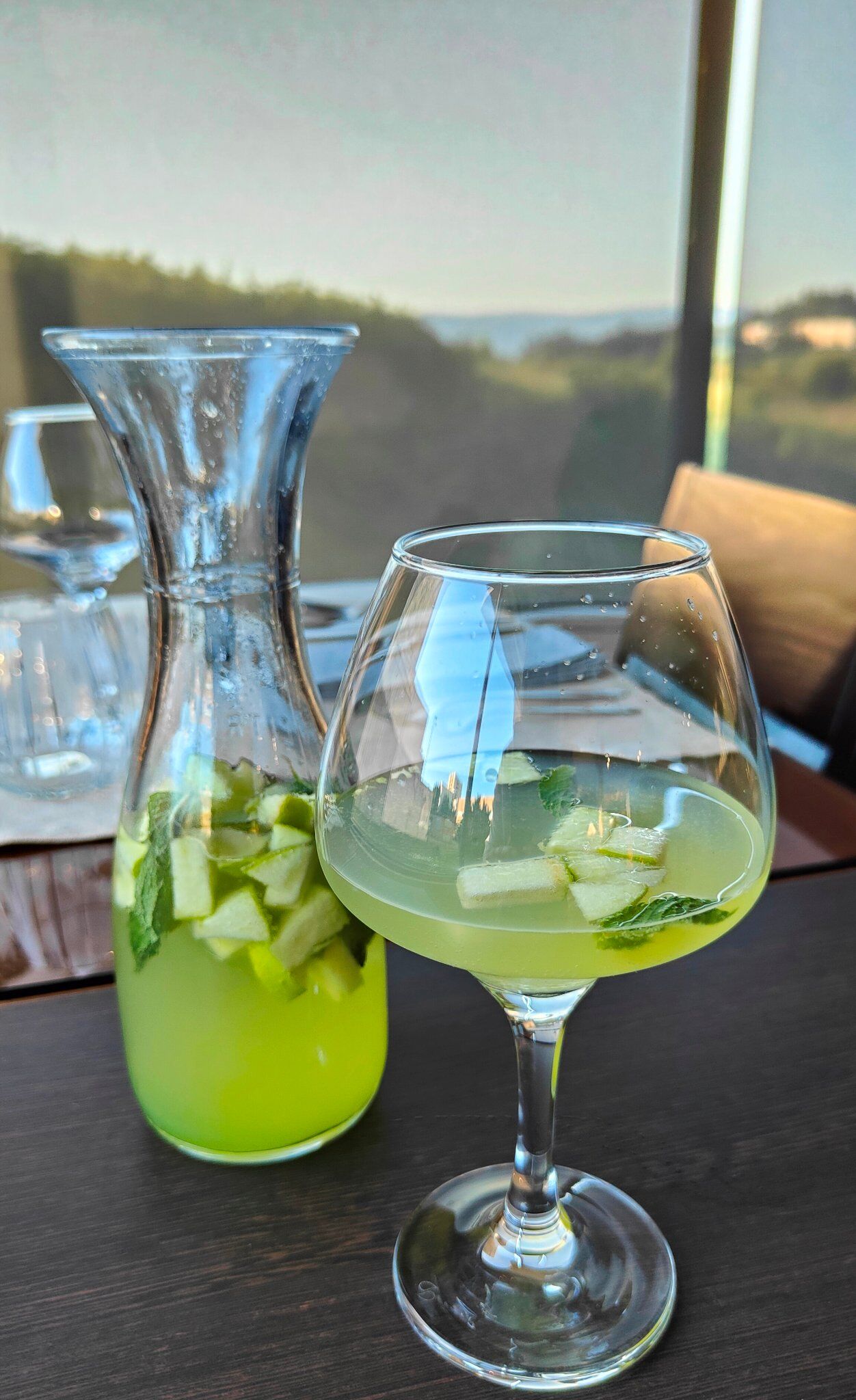 Sangria de maçã verde