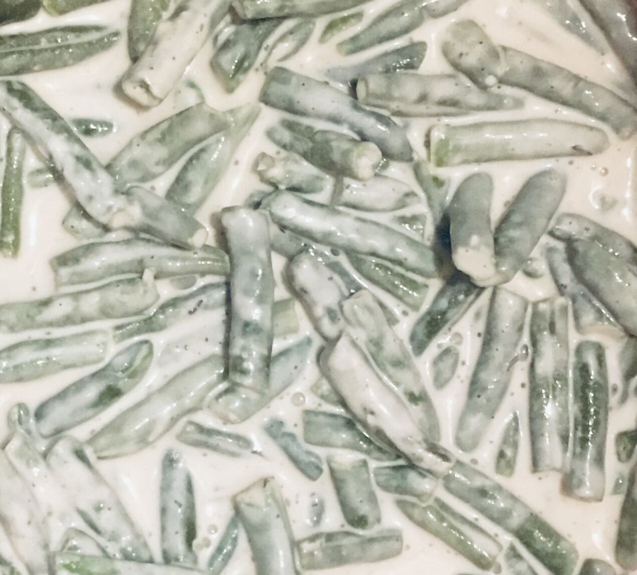 Grüne Bohnen in Rahmsauce 