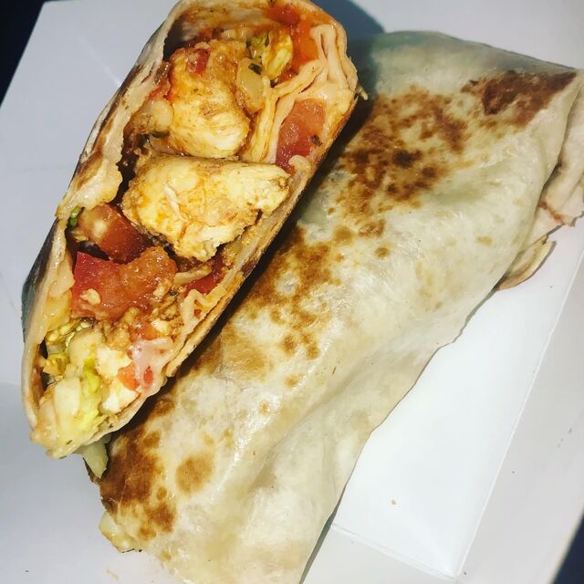 Tacos au poulet mariné aux épices doux et grillé