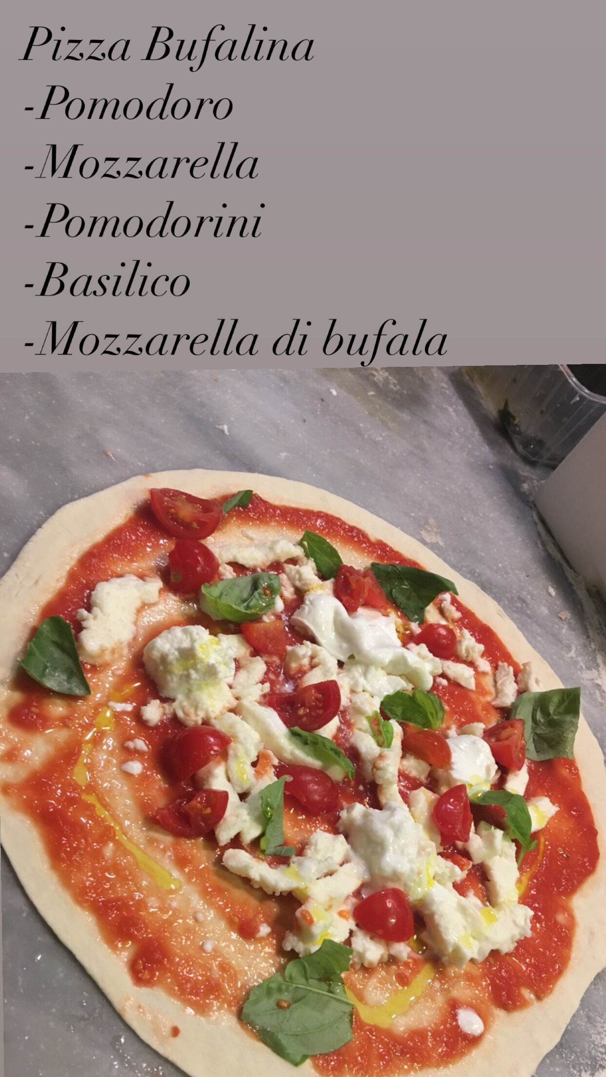PIZZA BUFALINA