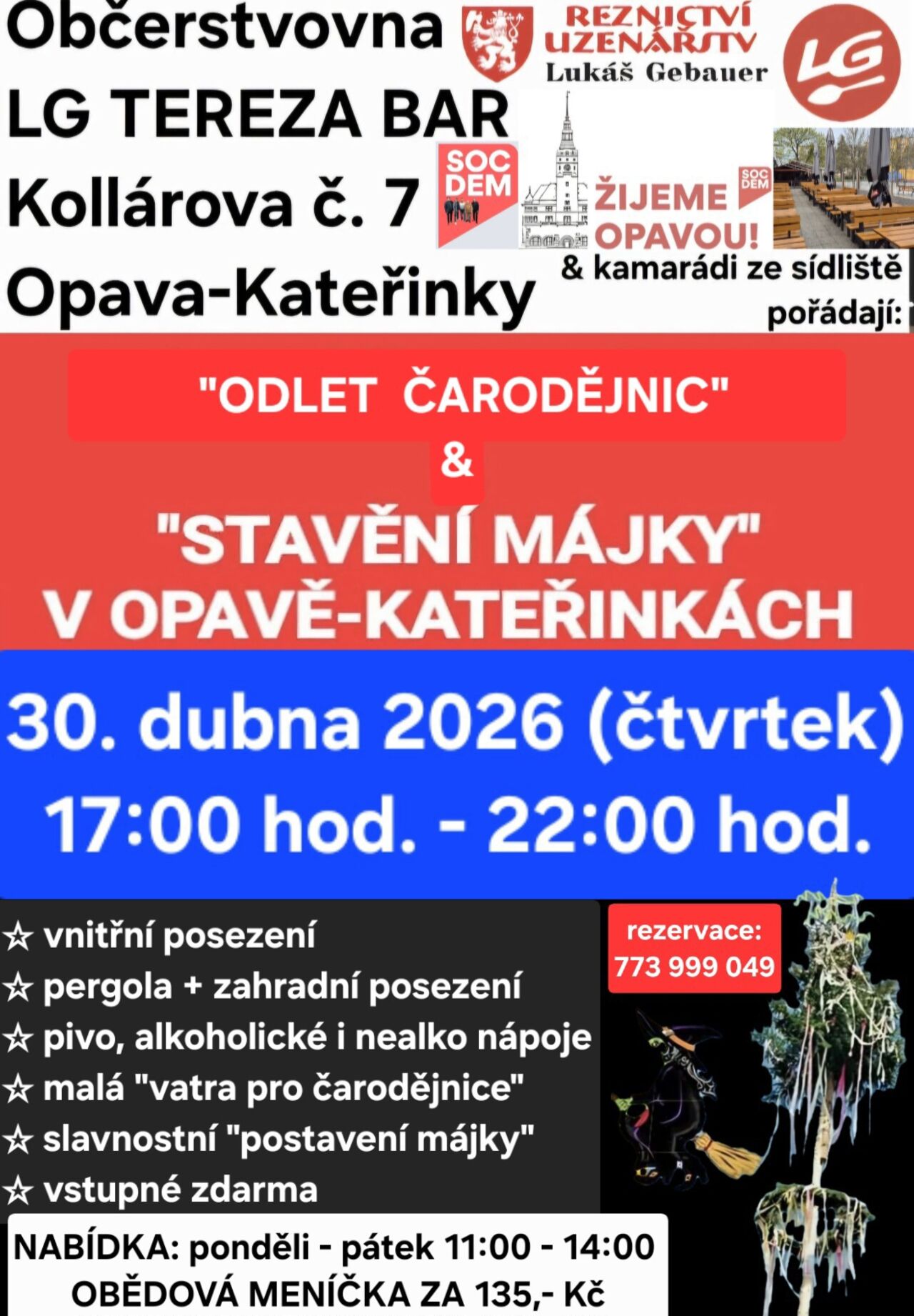 "Stavění májky"