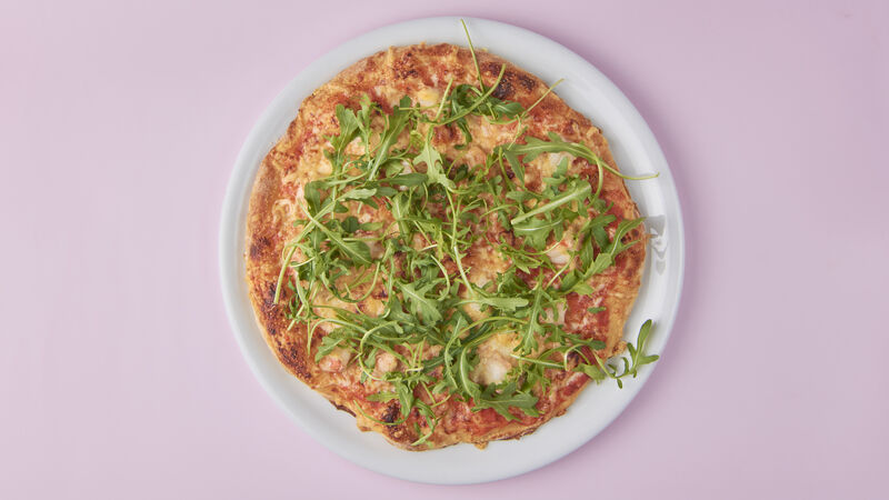 Pizza Scampi e Rucola
